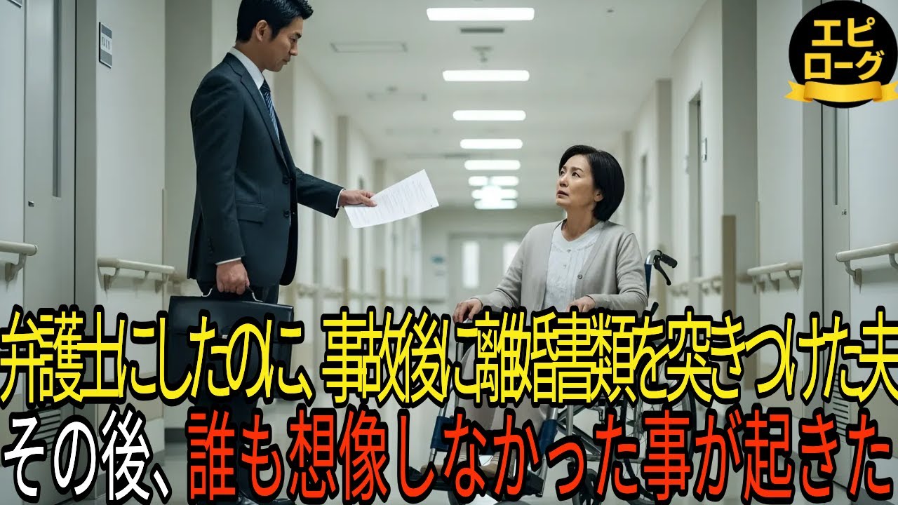 弁護士にしたのに、事故後に離婚書類を突きつけた夫。その後、誰も想像しなかった事が起きた。