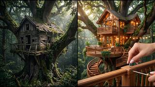 I Restored an Abandoned Treehouse into a Luxury Giant Tree Mansion