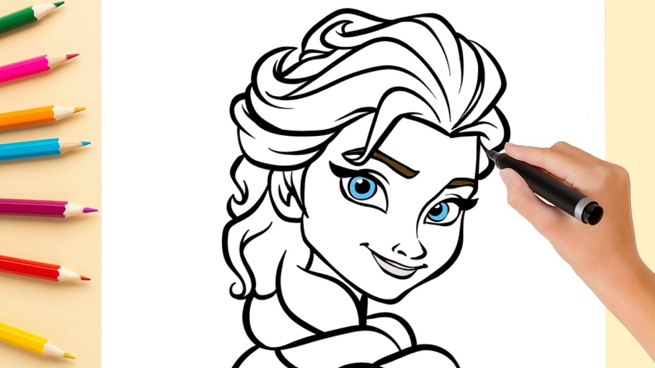 How to Draw Elsa 2 Elsa Frozen 2 Drawing Elsa Color Pencil YouTube