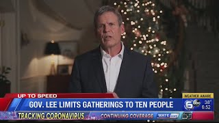 Gov. Lee signs executive order to limit social gatherings to 10 people, urges Tennesseans to wear ma