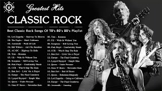 Classic Rock 70s 80s and 90s | Classic Rock In The Playlist 💢🎵