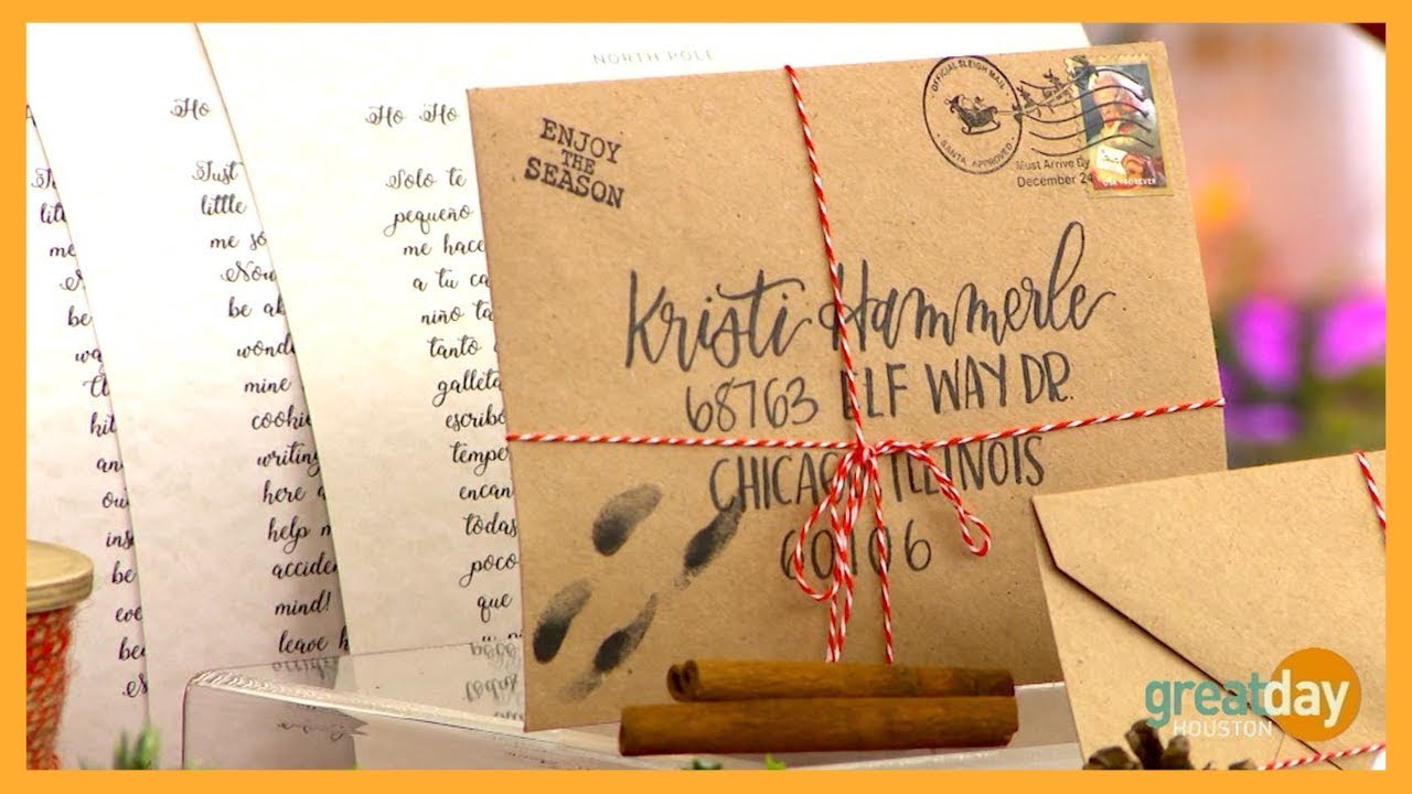 The North Pole Postal is sending letters from Santa