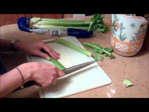Knife Skills - Slicing Celery