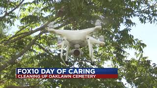 Cleaning up Oaklawn Cemetery