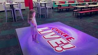 New Chuck E. Cheese interactive dance floor New Chuck E. Cheese interactive dance floor