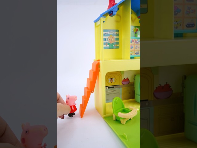 Unboxing and Review Peppa Pig Family House 🏠 ASMR VIDEO  #peppapig #toys #shorts