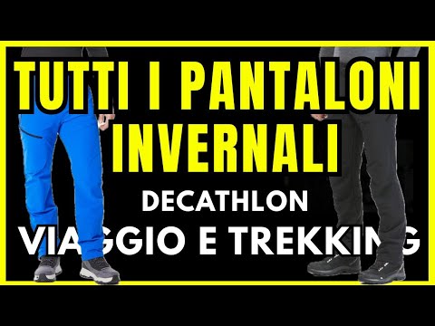 Warm trousers from Decathlon for hiking or a cold trip