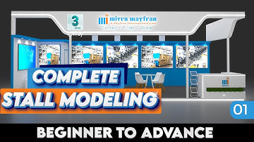 Exhibition Stand Design for Beginners #3dsmax #3d #shorts #trending #learning #vray #3dmodeling