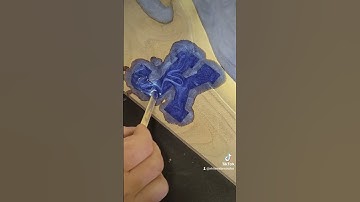 Check out the stunning swirl pattern on this one! #shorts #handmade #epoxy #maker #woodworking #art