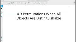 Foundations of Math 12: 4.3 Permutations When All Objects Are Distinguishable