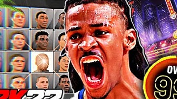 NEW* 2021-22 JA MORANT FACE CREATION IN 2K22!