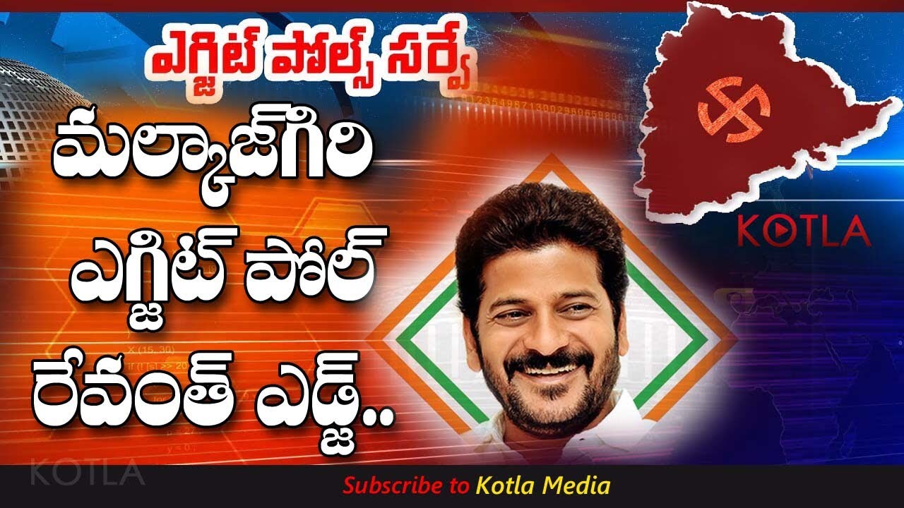రేవంత్ గెలుపు పక్కా అంటున్న ఎగ్జిట్ పోల్స్ ||Revanth reddy win says ...
