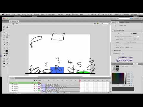 Adobe Flash Basics - How to Animate Falling Objects Part 2