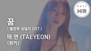 꿈 (웰컴투 삼달리 OST) - 태연 (TAEYEON) (원키E) 여기MR / Karaoke / Music / 노래방
