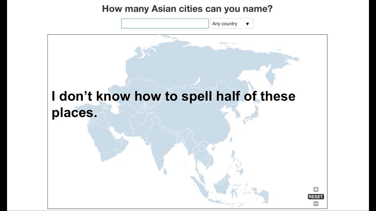 How many cities can I name in Asia? - YouTube