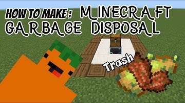 How To Make A Garbage Disposal in Minecraft |1.18 +