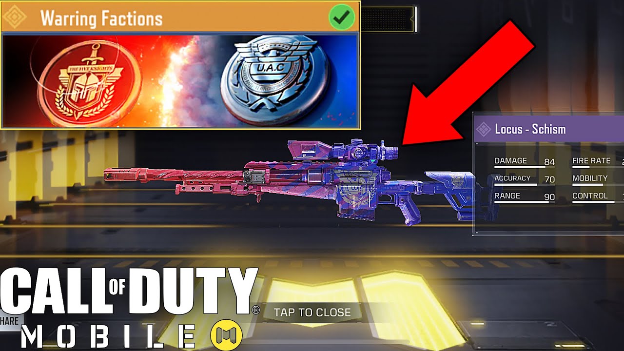 Call of Duty Mobile - UNLOCKING FREE LOCUS SCHISM SKIN + LEGENDARY WARRING FACTIONS CALLING CARD!