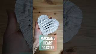 EASY MACRAMÉ HEART COASTER 💗 #diy #handmade #macrametutorial #homemade #macrame #howto #homemade Net Worth