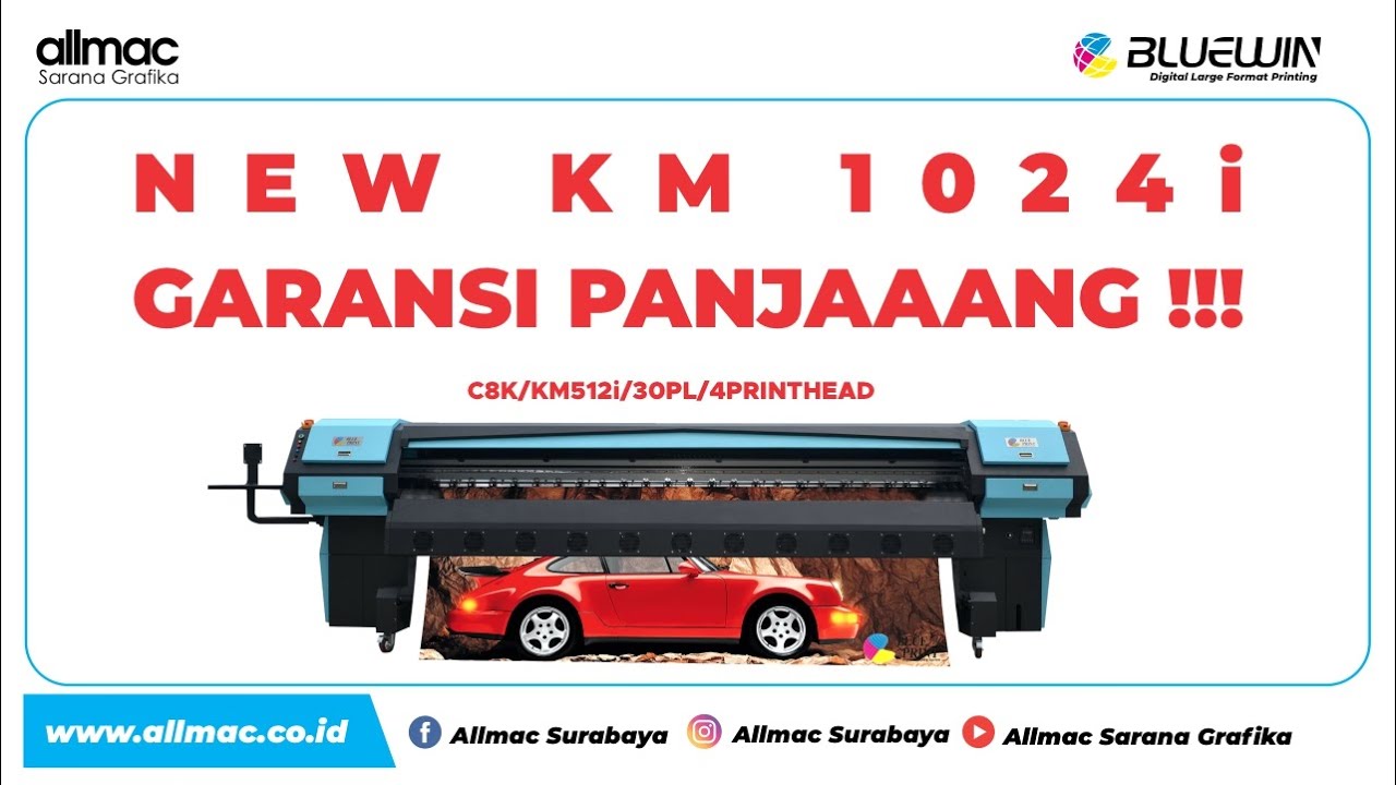Bluewin C8K/KM1024i/30PL/4Printhead