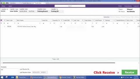 17. How to do Goods Receive