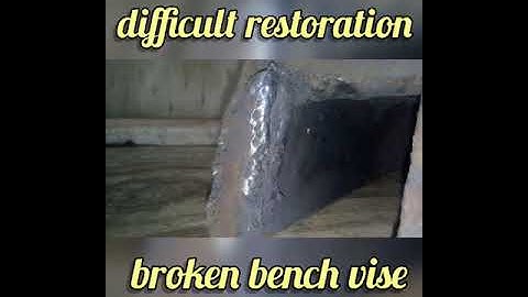 RESTORATION | bench vise broken | #shorts