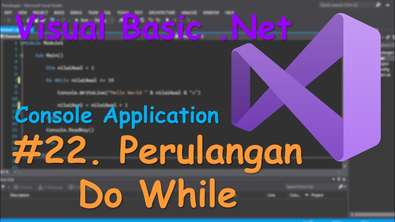Console 22 Perulangan Do While YouTube