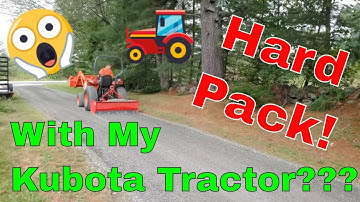 🚜 DIY Hard Pack Driveway With Tractor Box Blade (Driveway Repair) 🚘