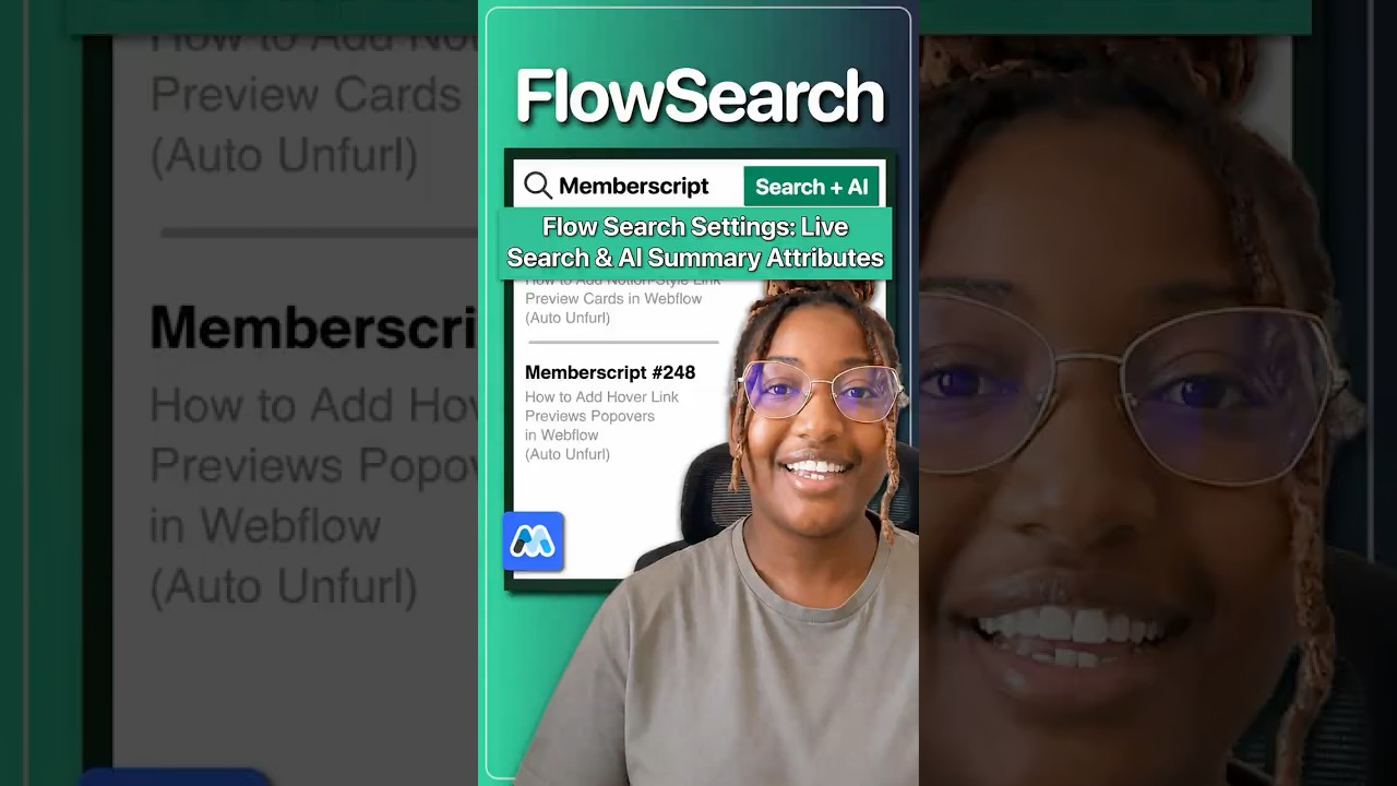 Flow Search Settings Live Search & AI Summary Attributes