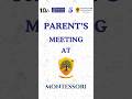 Parents Meeting at Montessori High School Guntakal #parentsmeeting