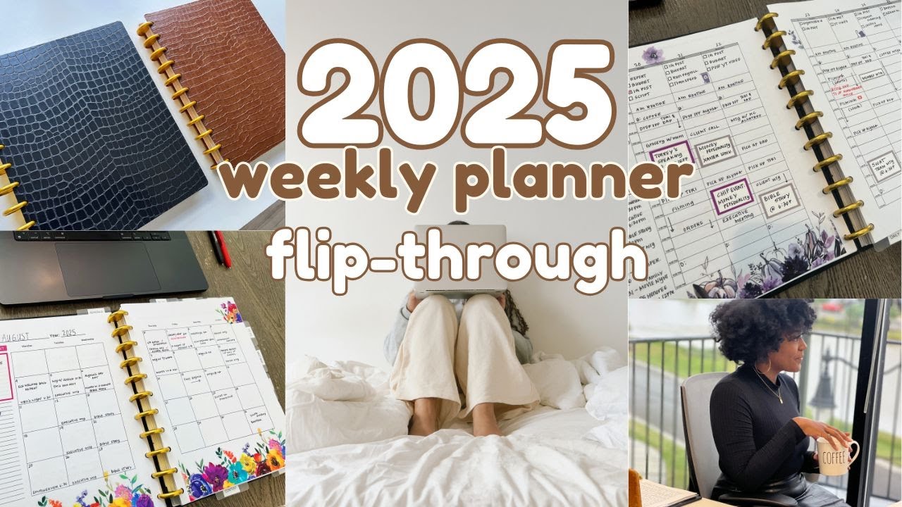 My 2025 Weekly Hourly Planner Flip through 