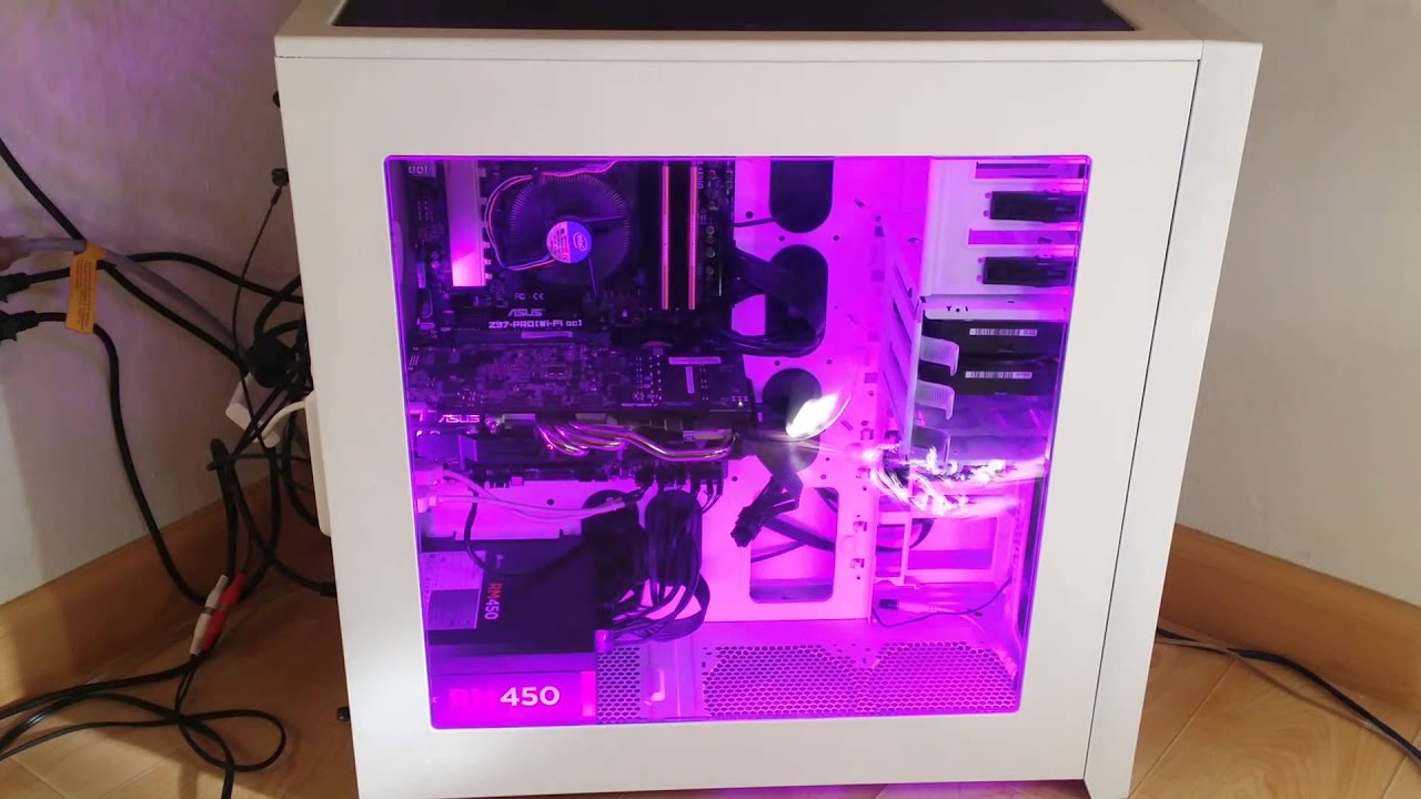 White Corsair 750D with RGB leds