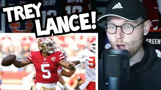 Rugby Player Reacts to TREY LANCE 2021 San Francisco 49ers Rookie NFL Debut Highlights!