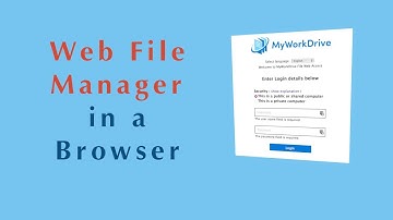 MyWorkDrive Web File Manager