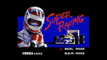 Super Racing (Master System YM2413 FM 60Hz / JP) - Intro / Attract Mode