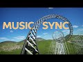 Music Synchronized Roller Coaster (Front Seat POV)