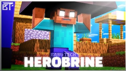 Steve Becomes Herobrine To Stop Giant Zombie | Babu Tech | Prisma 3D Minecraft Animation