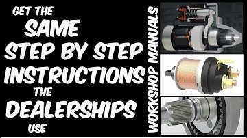 Starter Motor | Parts | Working | Assembly | Repair | Animation (Workshop Manual Demonstration)