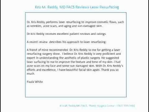 Kris Reddy (561) 304-0001 - Dr. Kris Reddy FACS - Laser Resurfacing - YouTube
