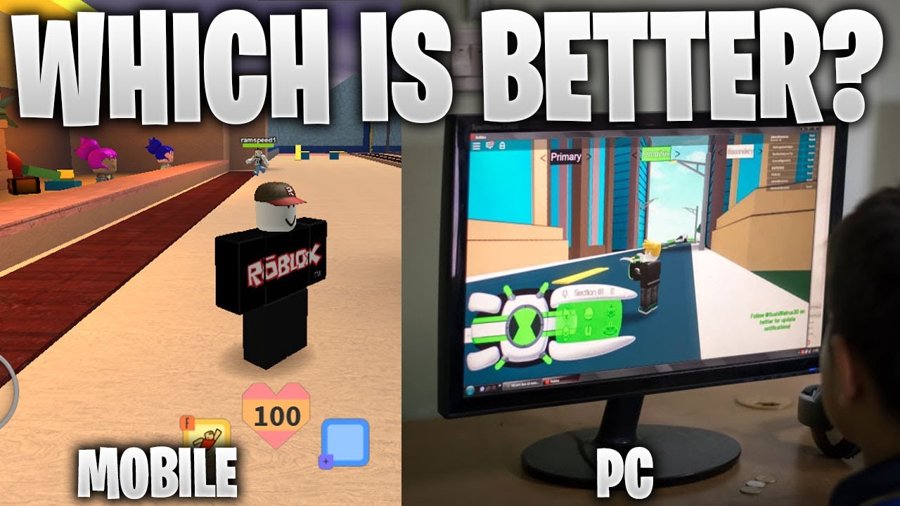 Mobile VS PC on Bloxburg (Roblox) 