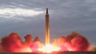 北朝鮮「火星12」発射訓練の映像公開