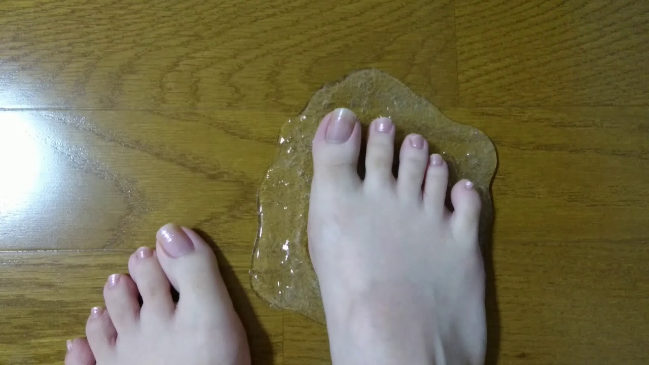 おまけ動画 裸足でスライム遊んでみた 足フェチ Youtube