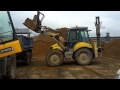 New Holland 115b i jcb fastrac w akcji