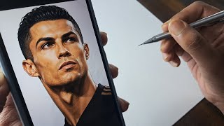 Cristiano Ronaldo Drawing 🔥 | How to Draw Cristiano Ronaldo | Part-1 | Outline | Tutorial | CR7 🔥 |