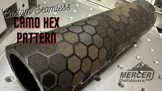 Custom Seamless Hex Pattern created with Lightburn Array Tools and HDPE Tested with 60w Fiber Laser by MERCER OUTDOORS 96 views 3 months ago 3 minutes, 10 seconds