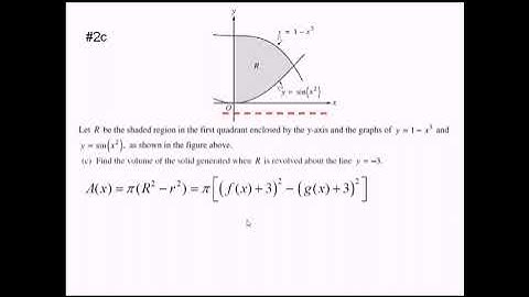 Area and Volume Free Response Practice: Problem Set #1