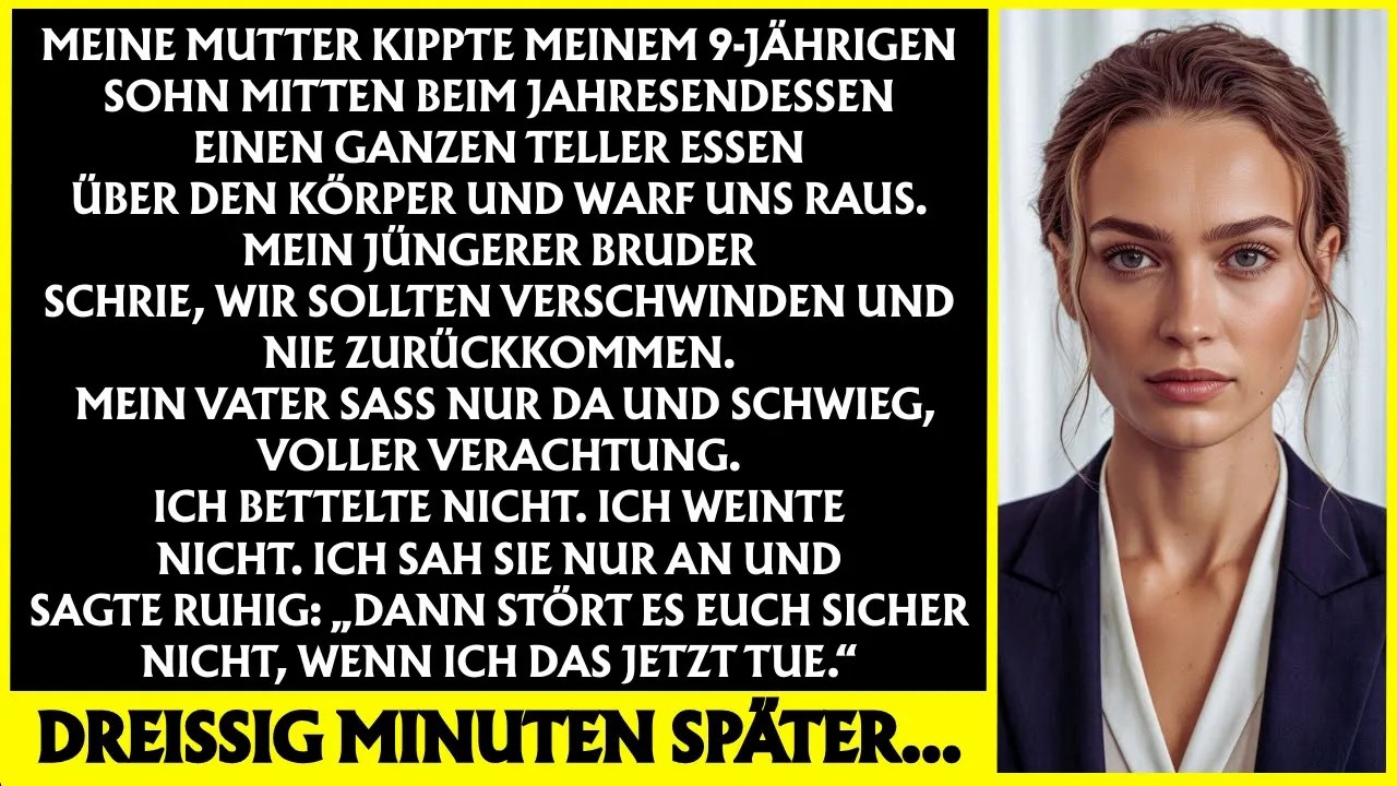 „Meine Mutter kippte Essen auf meinen 9 jährigen Sohn und warf uns raus – ich schwieg   “