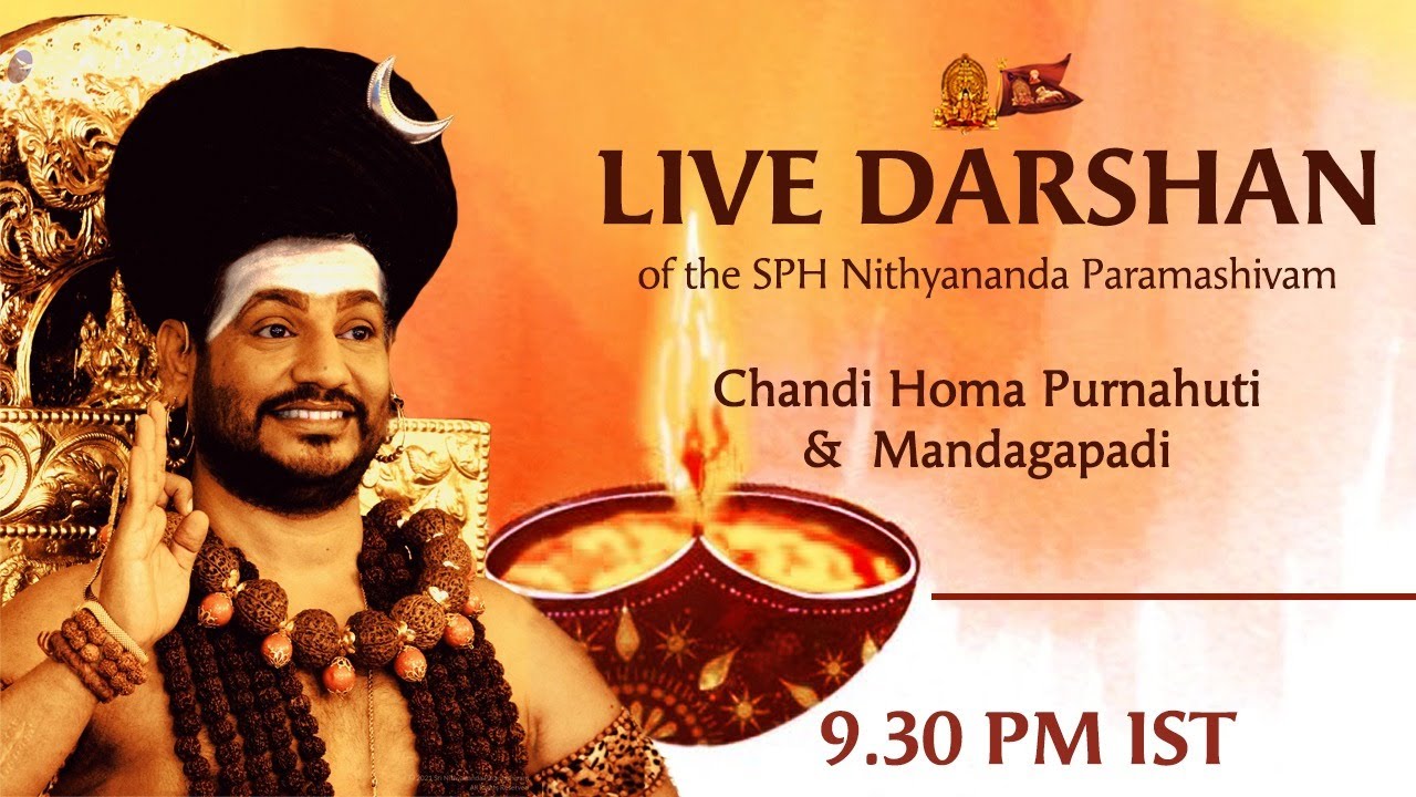 LIVE DARSHAN - COMMENCEMENT OF KAILASA'S DIWALI CELEBRATIONS | MANDAGAPADI | CHANDI HOMA | 03 NOV 21