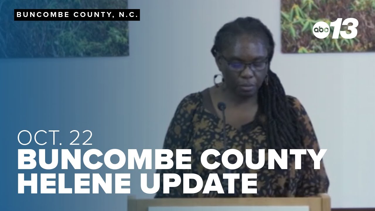 Oct. 22 Buncombe County update on Helene - YouTube