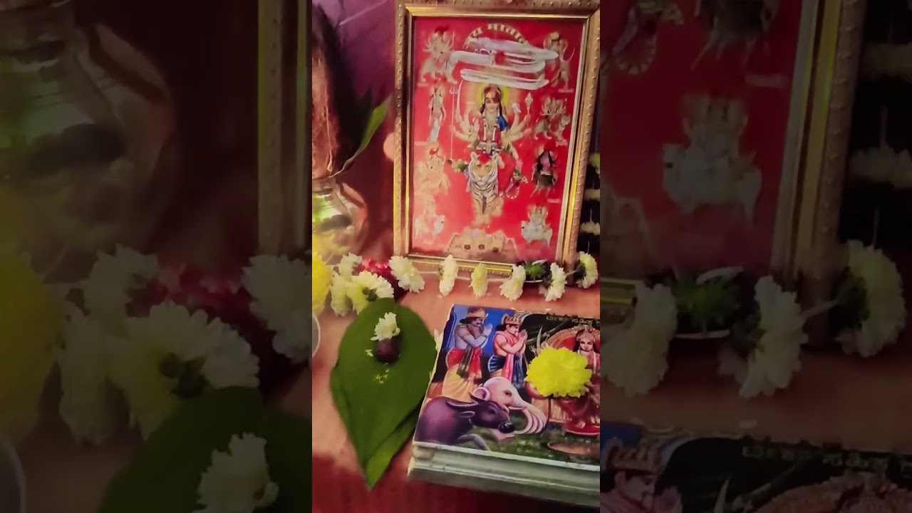 🙏1days navaratri Durag Devi Pooja 🚩 Jia Shree mate 🙏🌏