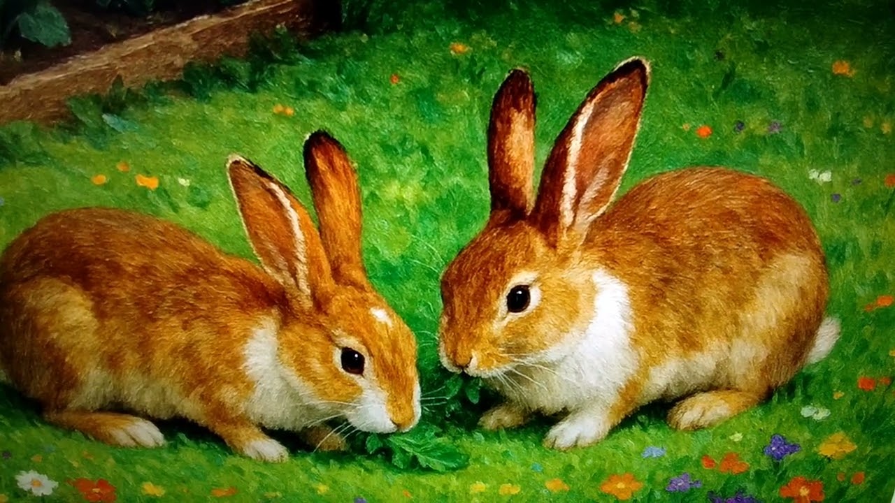 My and AI cute bunnies.